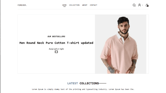 FOREVER E-commerce Website with Admin Dashboard